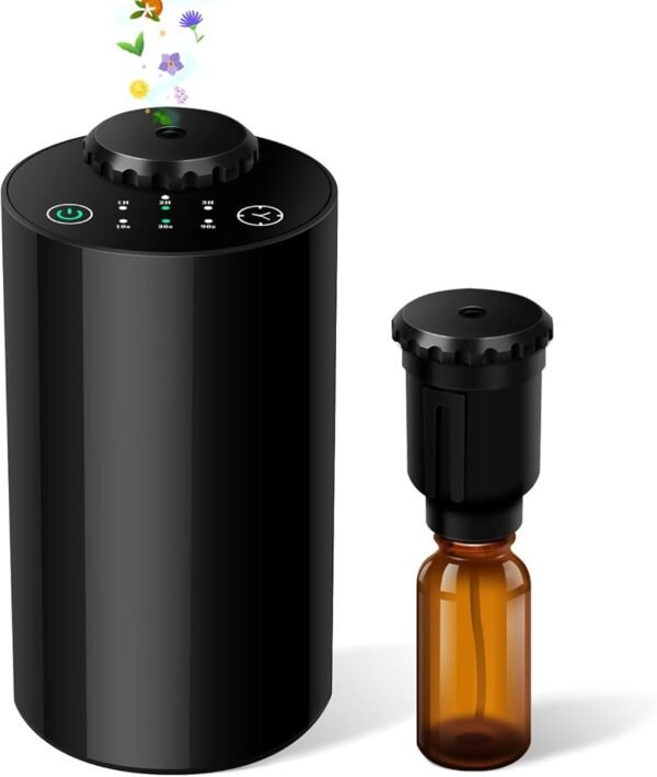 Waterless Essential Oil Diffuser Aromatherapy Scent Diffusers Black