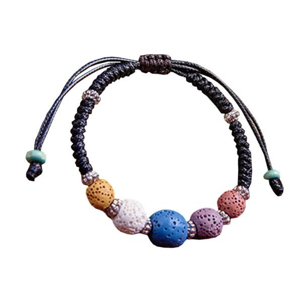 Topwon Relax Lava Beads Bracelet Essential Oil Diffuser