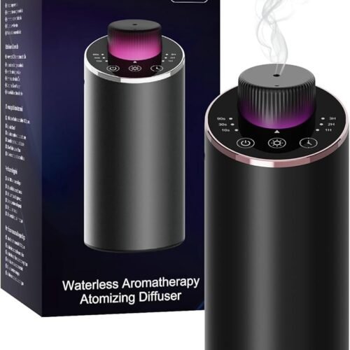 Waterless Essential Oil Diffuser Aromatherapy Scent Diffusers Black