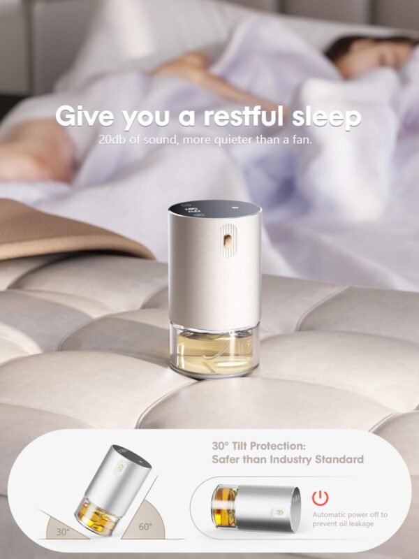 Waterless Essential Oil Diffuser Silver