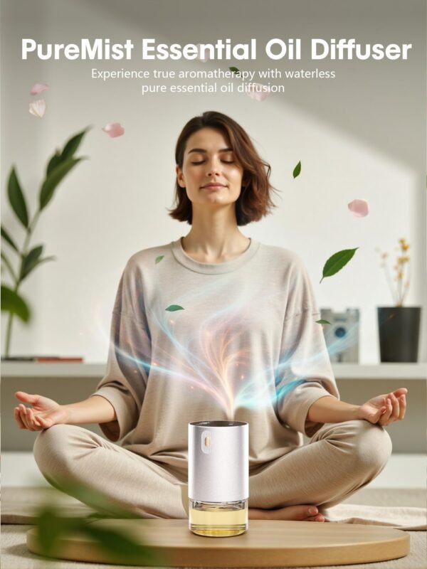 Waterless Essential Oil Diffuser Silver