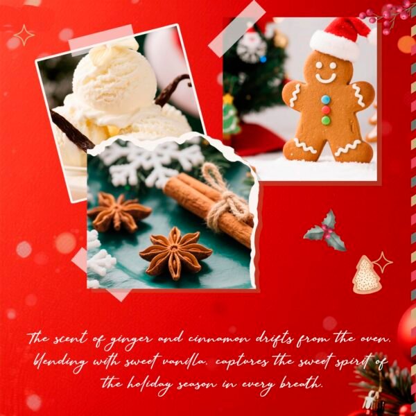 Reed Diffuser Set Gingerbread Joy Christmas Oil Diffuser