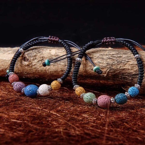 Topwon Relax Lava Beads Bracelet Essential Oil Diffuser